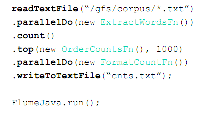 TopWords Example (Flume Java) TopWords Example (Flume Java)