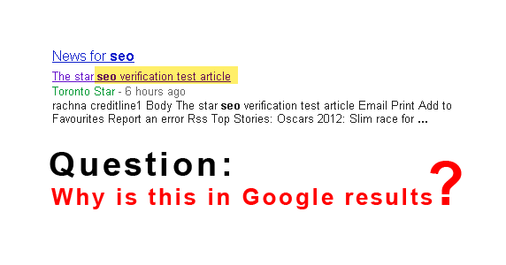 Google News Result