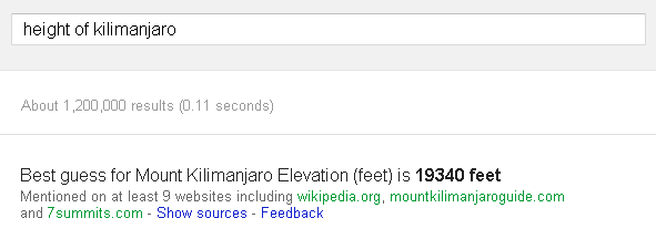 Factual Search Result Factual Search Result