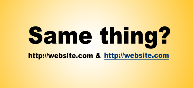 Same thing? Link and URL reference