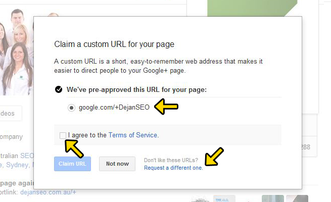 Custom URL Claim Prompt Custom URL Claim Prompt