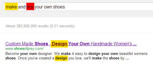 SERP snippet