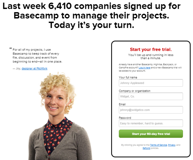 Basecamp Basecamp Call To Action