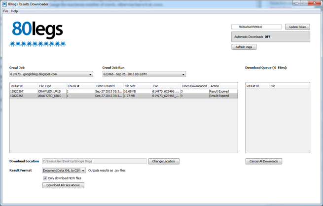 80legs downloader